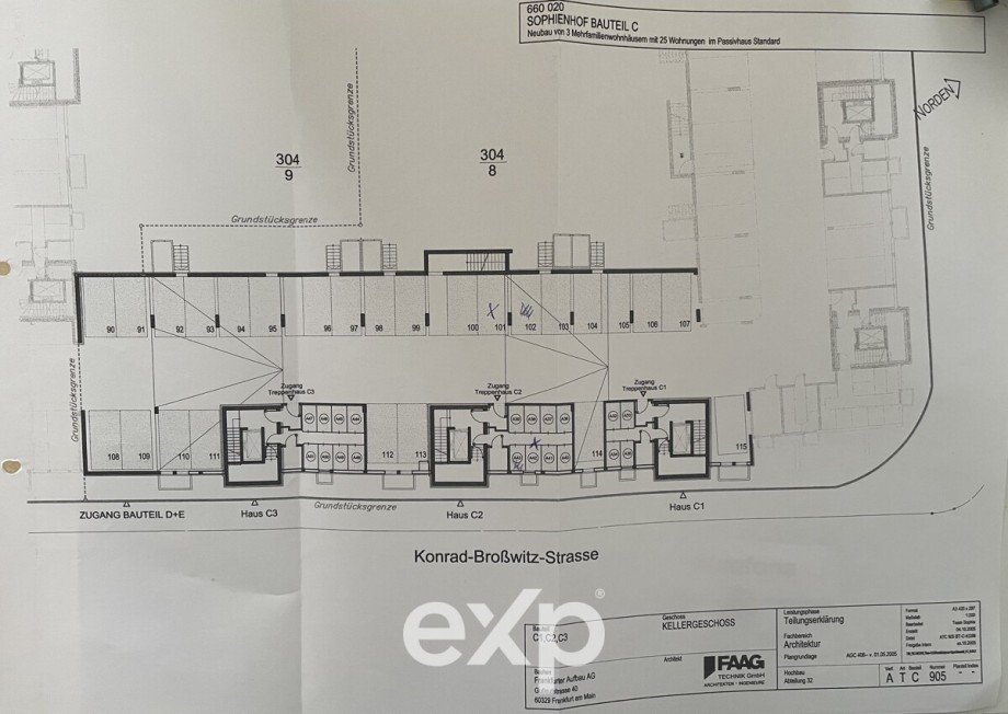Plan_Konrad_Bro�witz_Strasse Dachgeschosswohnung Frankfurt am Main / Bockenheim