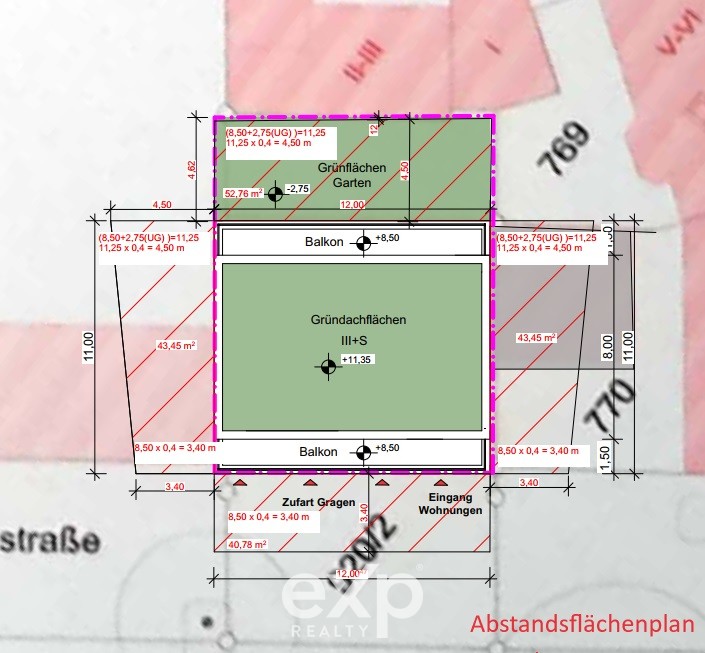Pankratiusstra�e_Abstand Mehrfamilienhaus Mainz